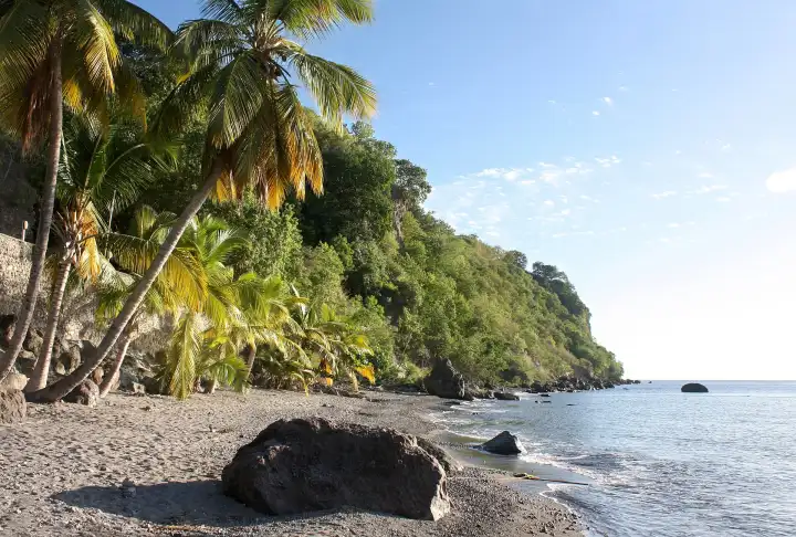 Batalie Bay coastline, Commonwealth of Dominica